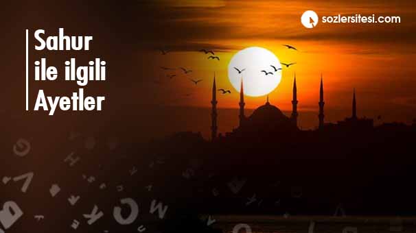 Sahur ile ilgili Ayetler