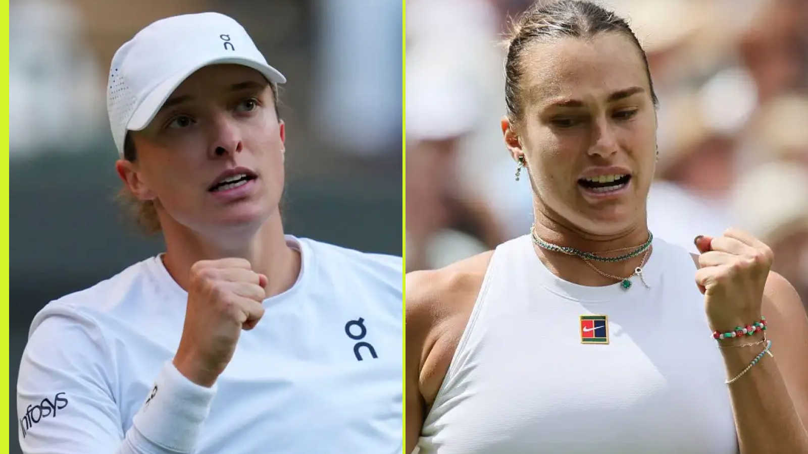 Iga Swiatek and Aryna Sabalenka