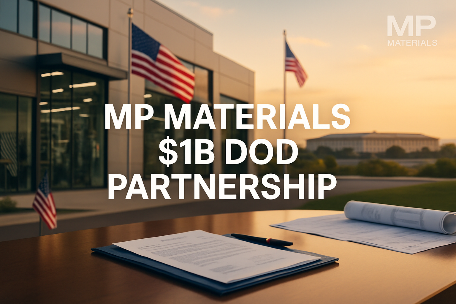 MP Materials Announces Transformational Public Private Partnership with the Department of Defense to