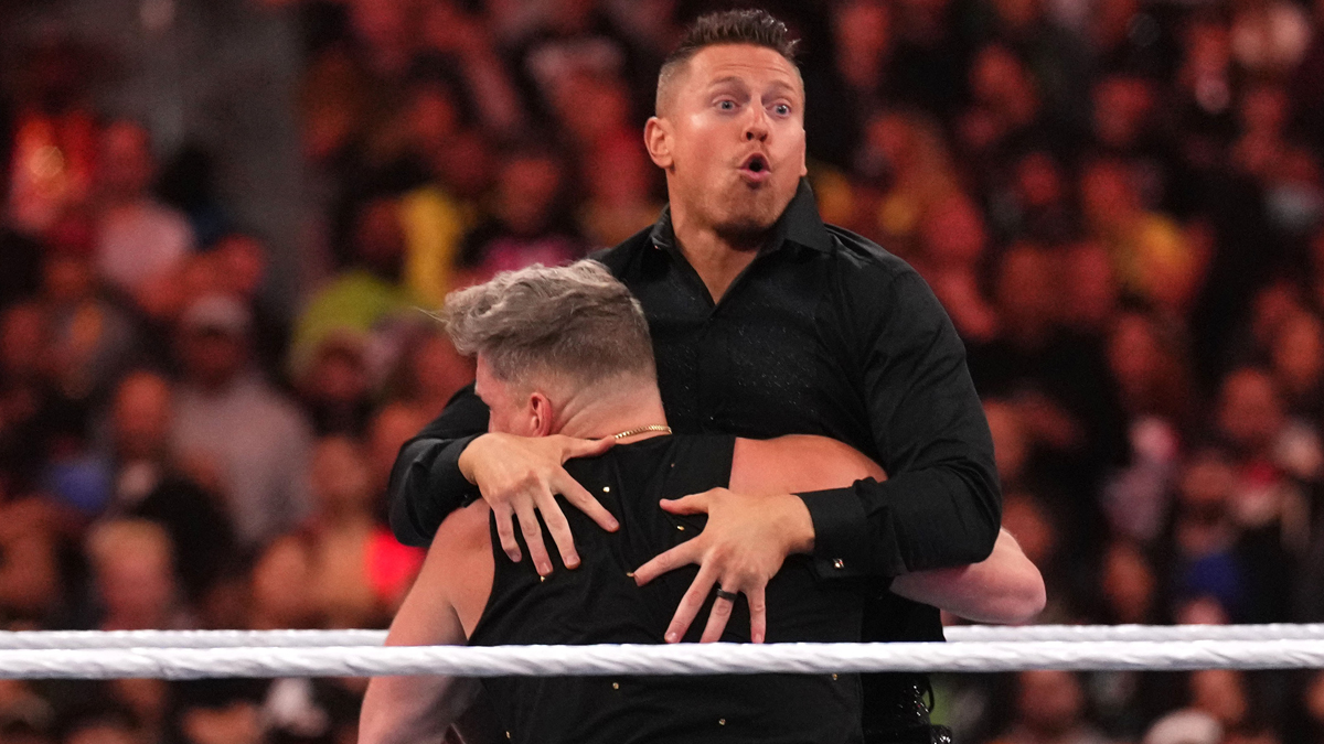 Pat McAfee The Miz Wrestlemania39 USATSI