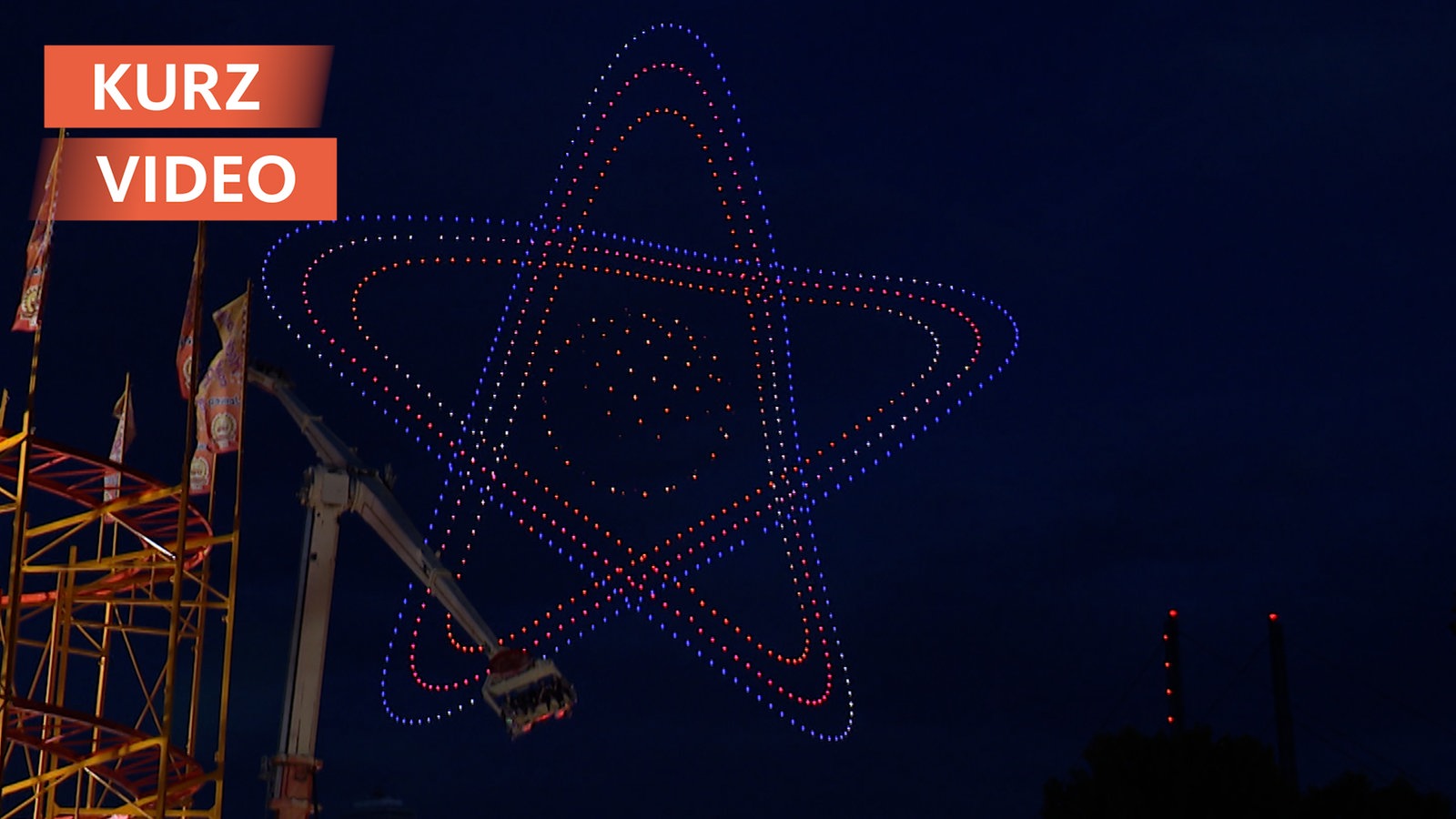 drohnenshow duesseldorf rheinkirmes 100 v