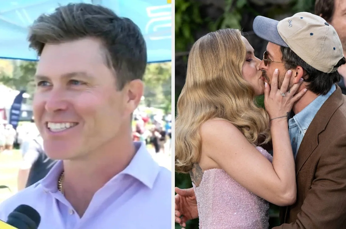 People Are Obsessed With Colin Jost’s A+ Response To A Question About His Wife, Scarlett Johansson, “Constantly Kissing” Jonathan Bailey People Are Obsessed With Colin Jost’s A+ Response To A Question About His Wife, Scarlett Johansson, “Constantly Kissing” Jonathan Bailey