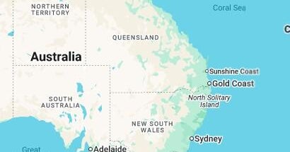 north solitary island australlia on map