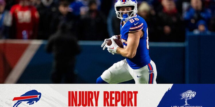 Buffalo Bills Injury Report vs. Texans