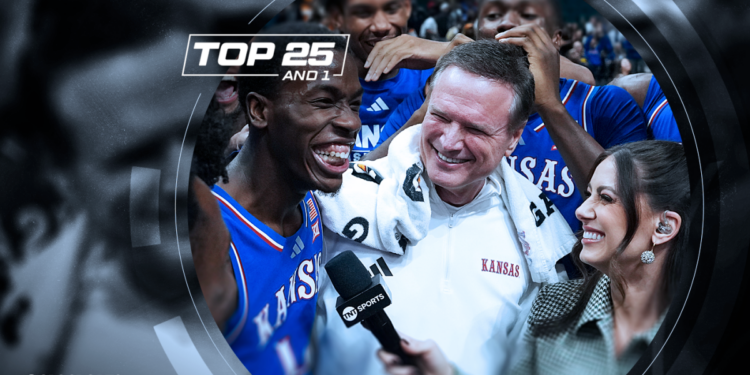 College basketball rankings: Kansas surges after Players Era Festival run