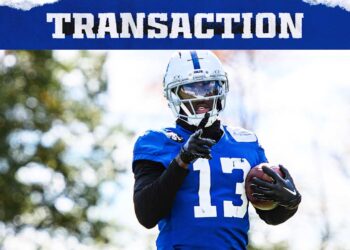 Colts sign WR Laquon Treadwell to 53-man roster from practice squad; elevate DE Durell Nchami, DT Tim Smith to active roster from practice squad for Week 10