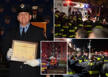 FDNY firefighter Patrick Brady dies battling five-alarm blaze in NYC FDNY firefighter Patrick Brady dies battling five-alarm blaze in NYC