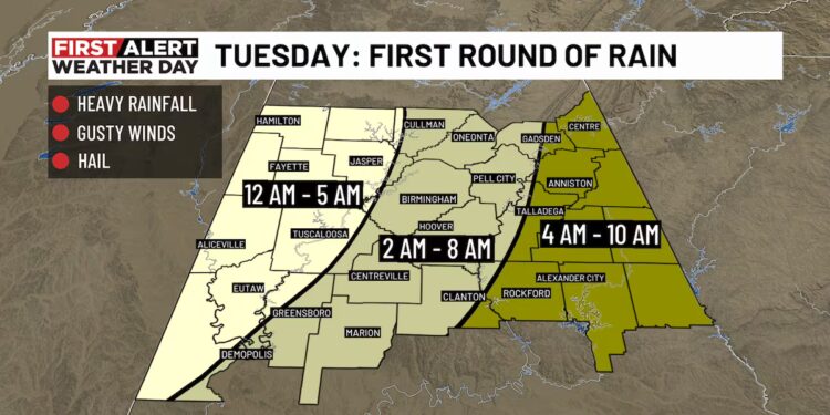 First Alert Weather Day begins after midnight