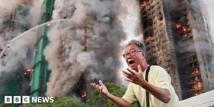 Hong Kong fire: At least four killed as major fire engulfs apartment blocks