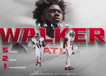 Jalon Walker named NFL Rookie of the Week