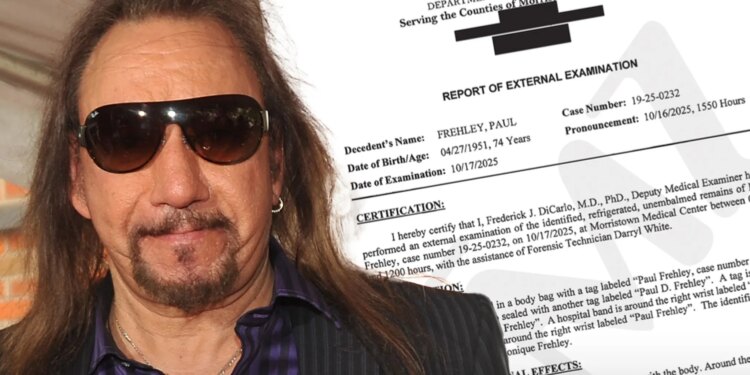 KISS Guitarist Ace Frehley Cause of Death Released