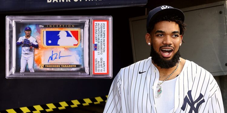 Karl-Anthony Towns auctions Yoshinobu Yamamoto card for 72 thousand dollars