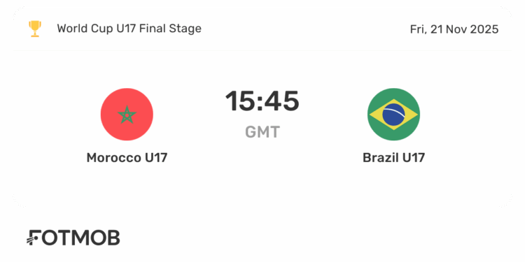 Morocco U17 vs Brazil U17 Morocco U17 vs Brazil U17