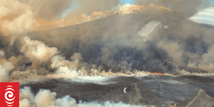 'No visible signs of fire' - rainfall aids efforts to fight Tongariro blaze