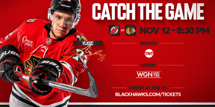 PREVIEW: Blackhawks Host Devils in Late-Night Matchup