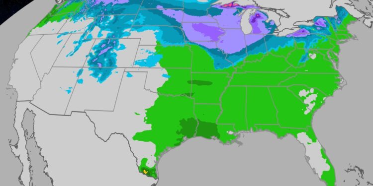 Thanksgiving Travel Weather Forecast: Snowy North, Rainy South, East Georgia Org