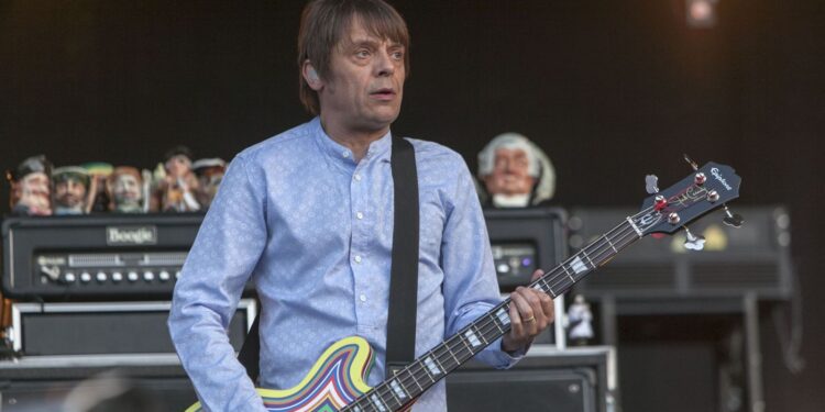 Mani performing with the band in 2013. Pic: John Rahim/Shutterstock