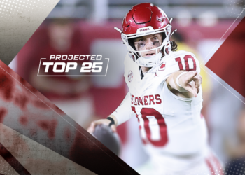 Tomorrow's Top 25 Today projects college football rankings entering Week 13
