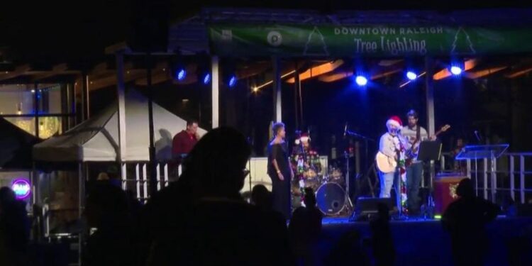 Tree lighting in Raleigh kicks off a season of holiday celebration around the Triangle :: WRAL.com Tree lighting in Raleigh kicks off a season of holiday celebration around the Triangle :: WRAL.com